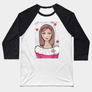 Teen Scene - Snow Girl Baseball T-Shirt